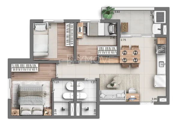 Apartamento à venda com 2 quartos no Vila Carmosina, São Paulo — foto 10